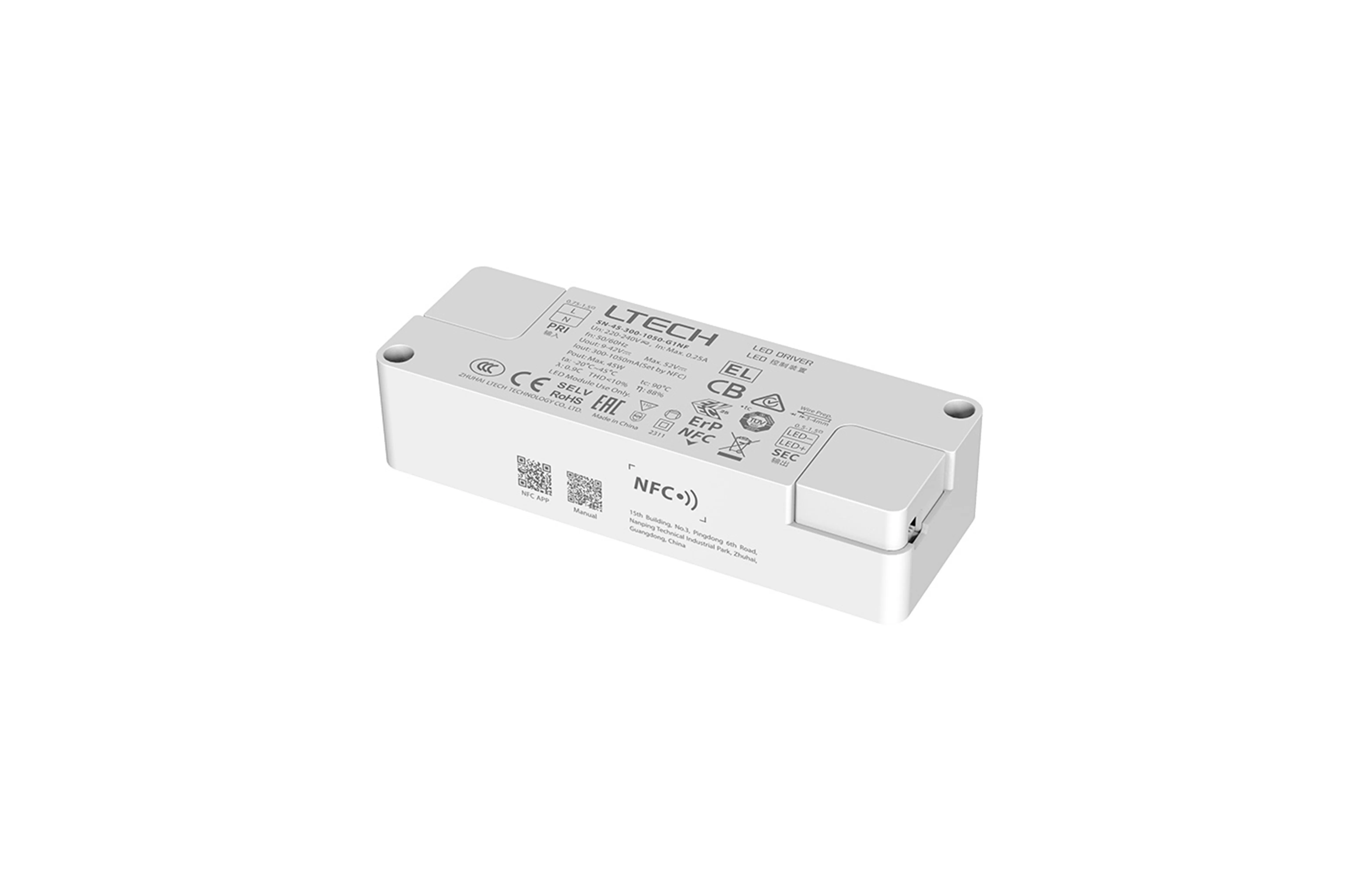 NFC On/Off Constant Current Drivers LTECH Fixed output Driver NFC On/Off Constant Current Drivers LTECH Fixed output Driver